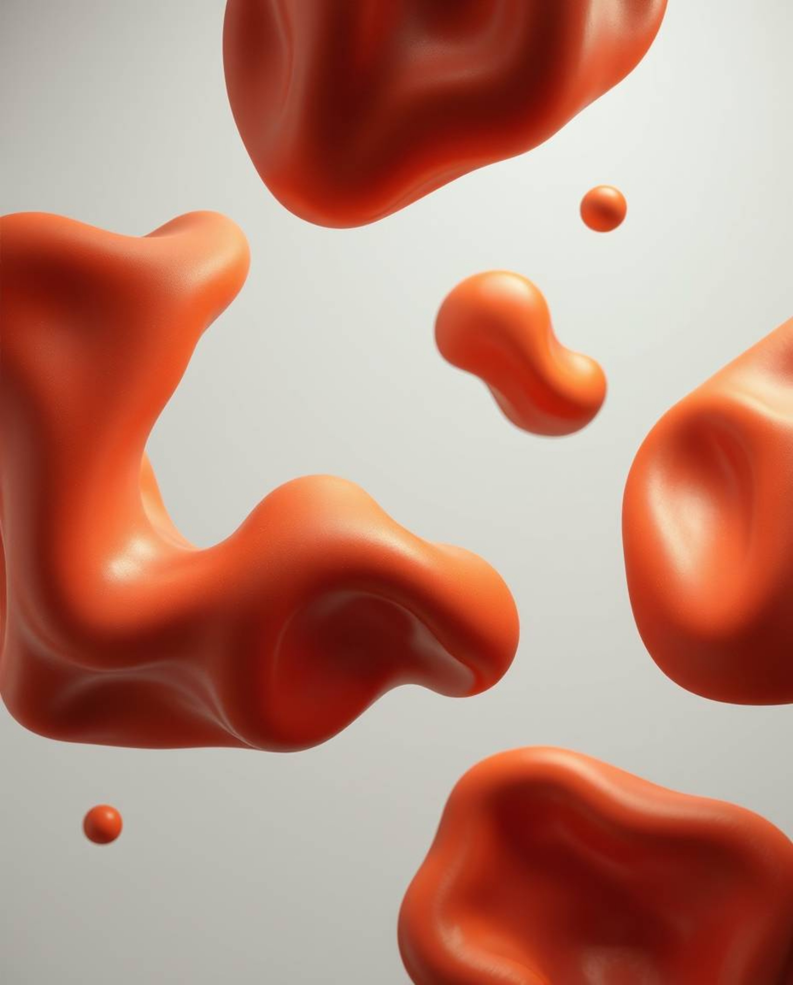 Immerse yourself in the warmth of this sculptural clay art piece.  Viewed from overhead, smooth, 3D fluid shapes with captiva