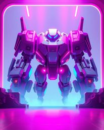 Experience an epic and modern futuristic scene bathed in bright, vibrant colors with captivating lens glow lighting. A soft g