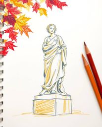 Explore the fusion of traditional art and modern digital corruption with this captivating piece. Featuring a hand-drawn sketc