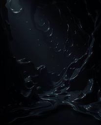 Explore a captivating collection of surreal 3D art featuring hyperrealistic, melted glass shapes in a dark, sci-fi environmen