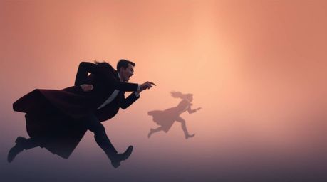 Experience a visually stunning chase scene brought to life with exaggerated squash and stretch animation. Set against a backd