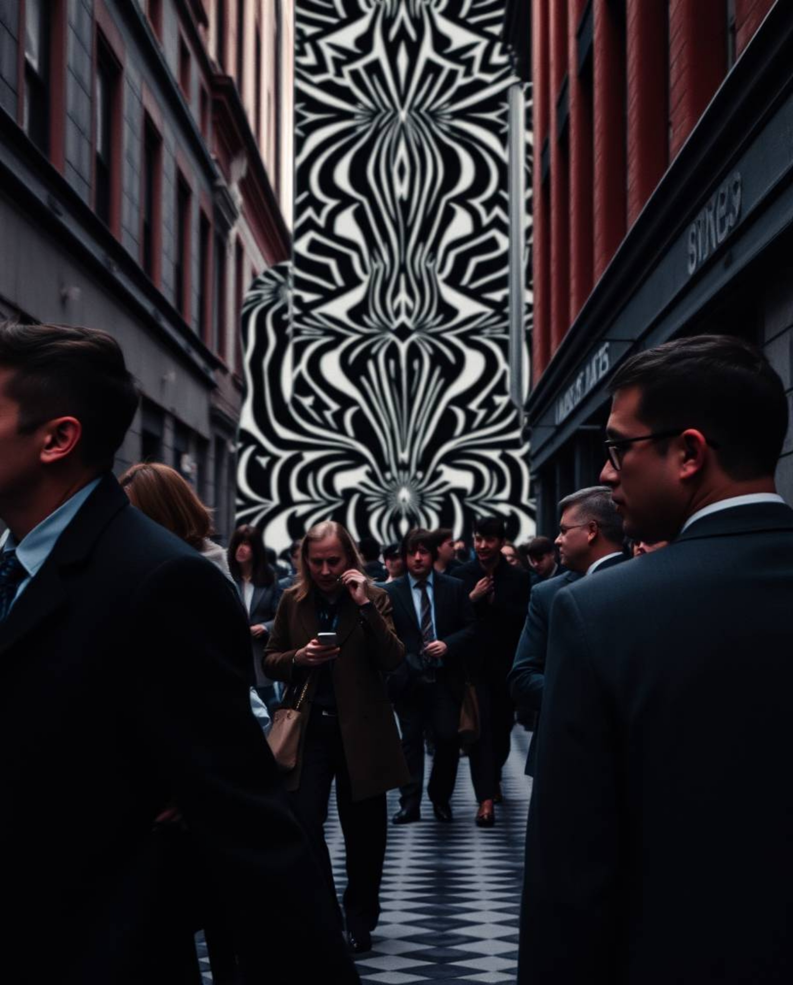 Explore the art of candid street photography featuring rich burgundy and deep blue tones alongside striking black and white g