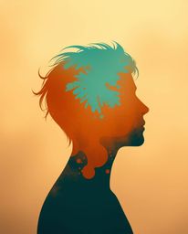 Explore a collection of soft cinematic illustrations featuring warm terracotta and cool teal splash patterns elegantly formin