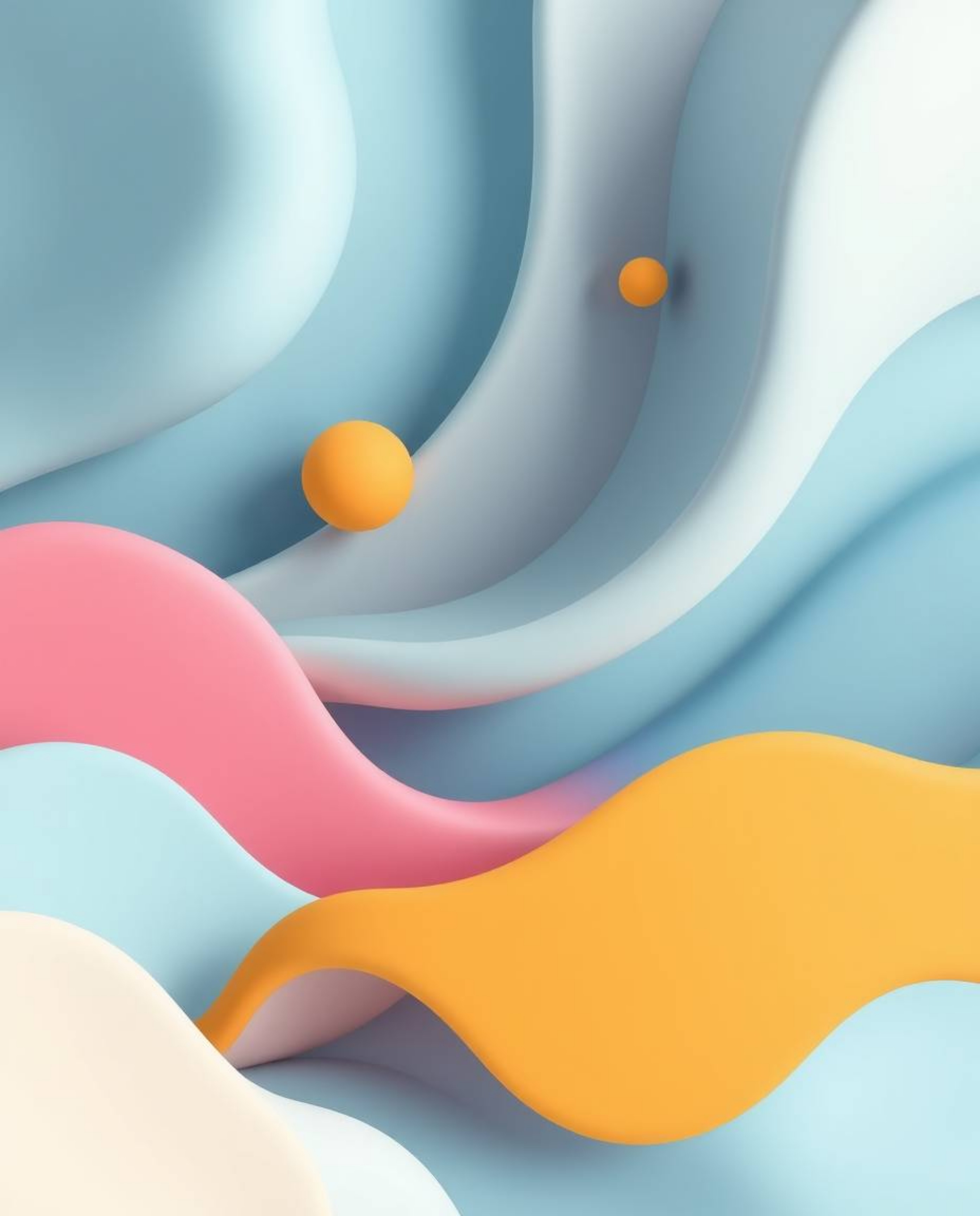Explore captivating 3D illustrations featuring modern flat design of fluid shapes with a film-like composition. These visuals