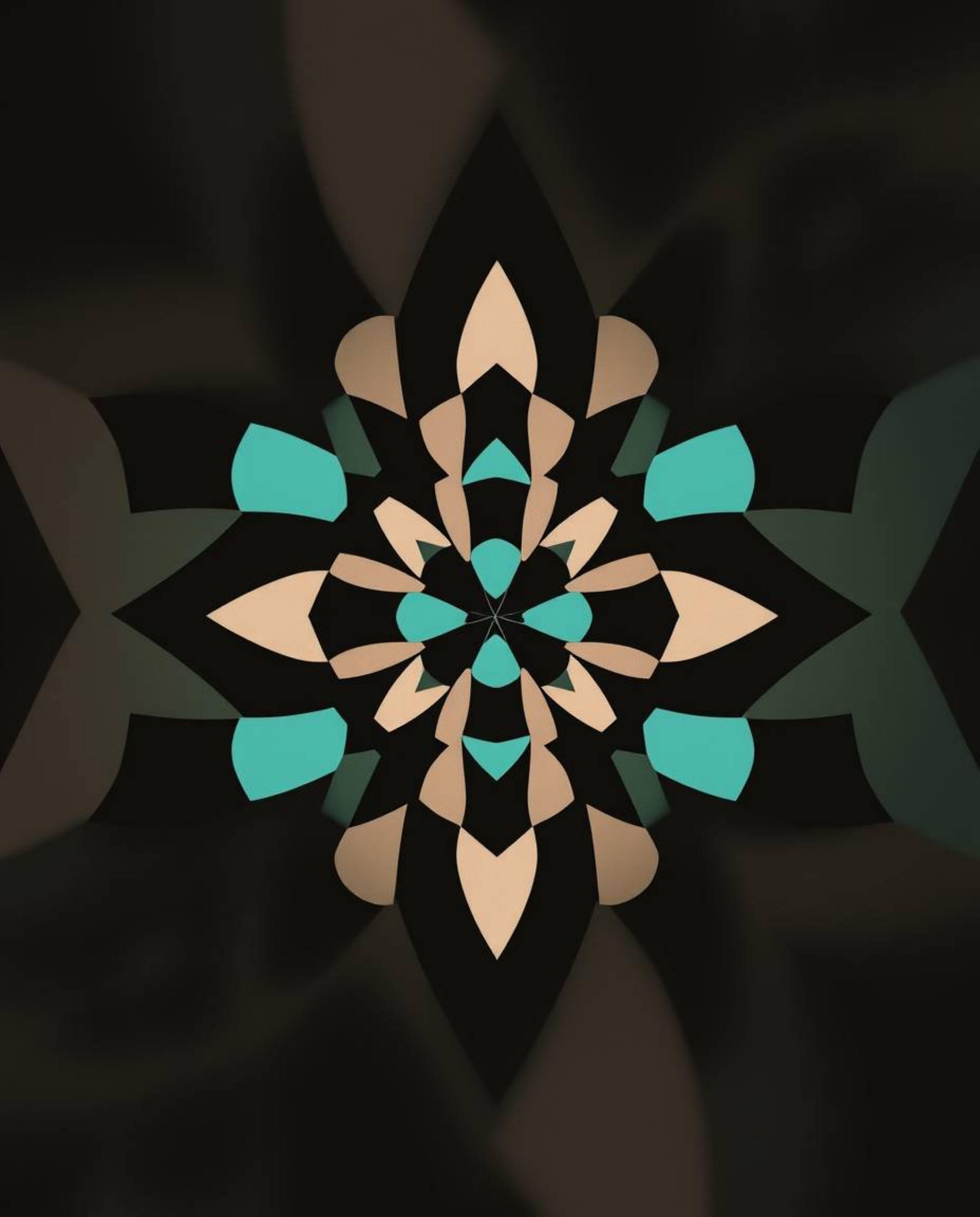 This captivating black and white image showcases a mesmerizing geometric optical illusion pattern, reminiscent of a retro aes