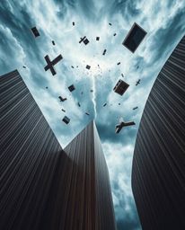 Immerse yourself in a precise architectural photography series capturing a surreal storm unlike any other. Witness the chaos 