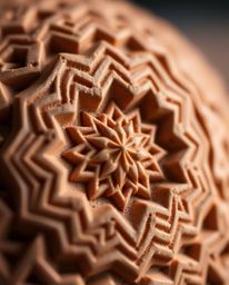 Explore the captivating world of Islamic geometric patterns brought to life in sculptural clay art. This collection features 