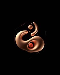 Explore logo designs inspired by cinematic aesthetics, featuring 3D renders of fluid, organic blobs integrated into geometric