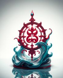 Explore our collection of symbolic traditional tattoo art prints, featuring rich deep teal colors and a soft, dreamy atmosphe