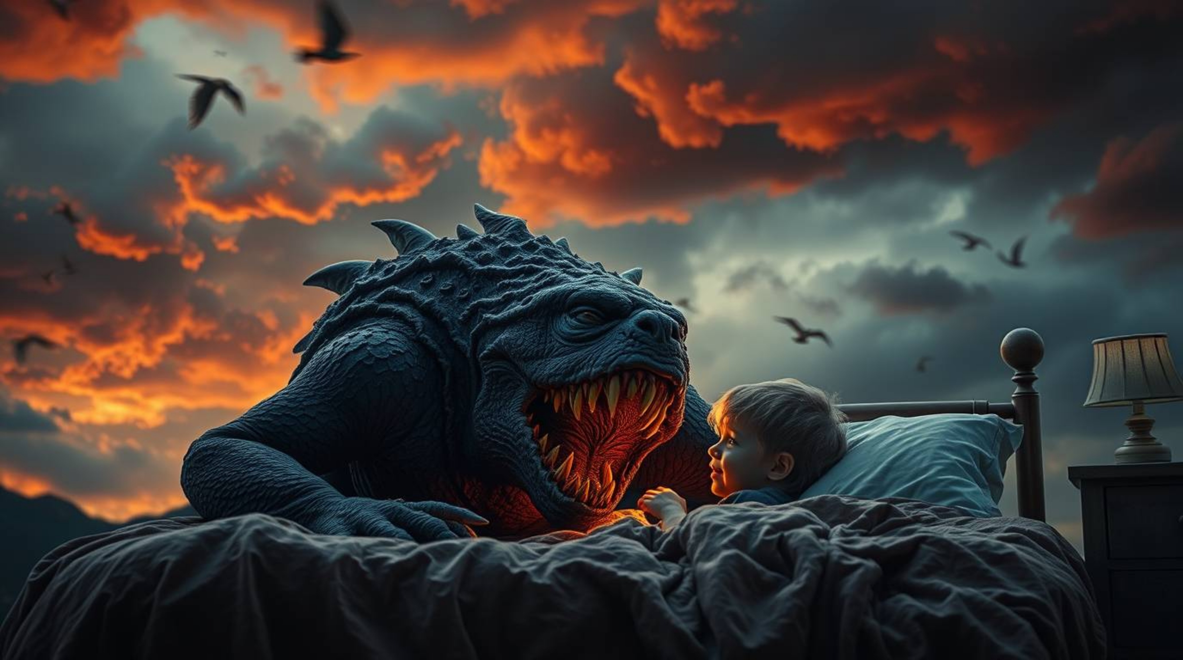 A heartwarming tale of an unexpected friendship between a child and a monster hiding under the bed.  Set against a backdrop o