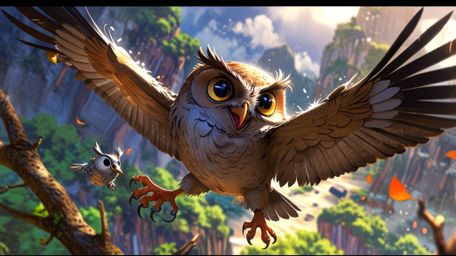 In a touching narrative brought to life with the charm of Pixar and the expressiveness of anime, a wise, blind owl takes on t