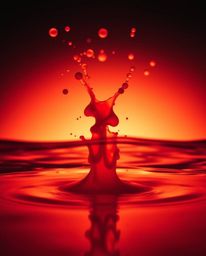 A stunning macro photograph, reminiscent of Associated Press style, captures the vibrant and dynamic shapes created by ink di