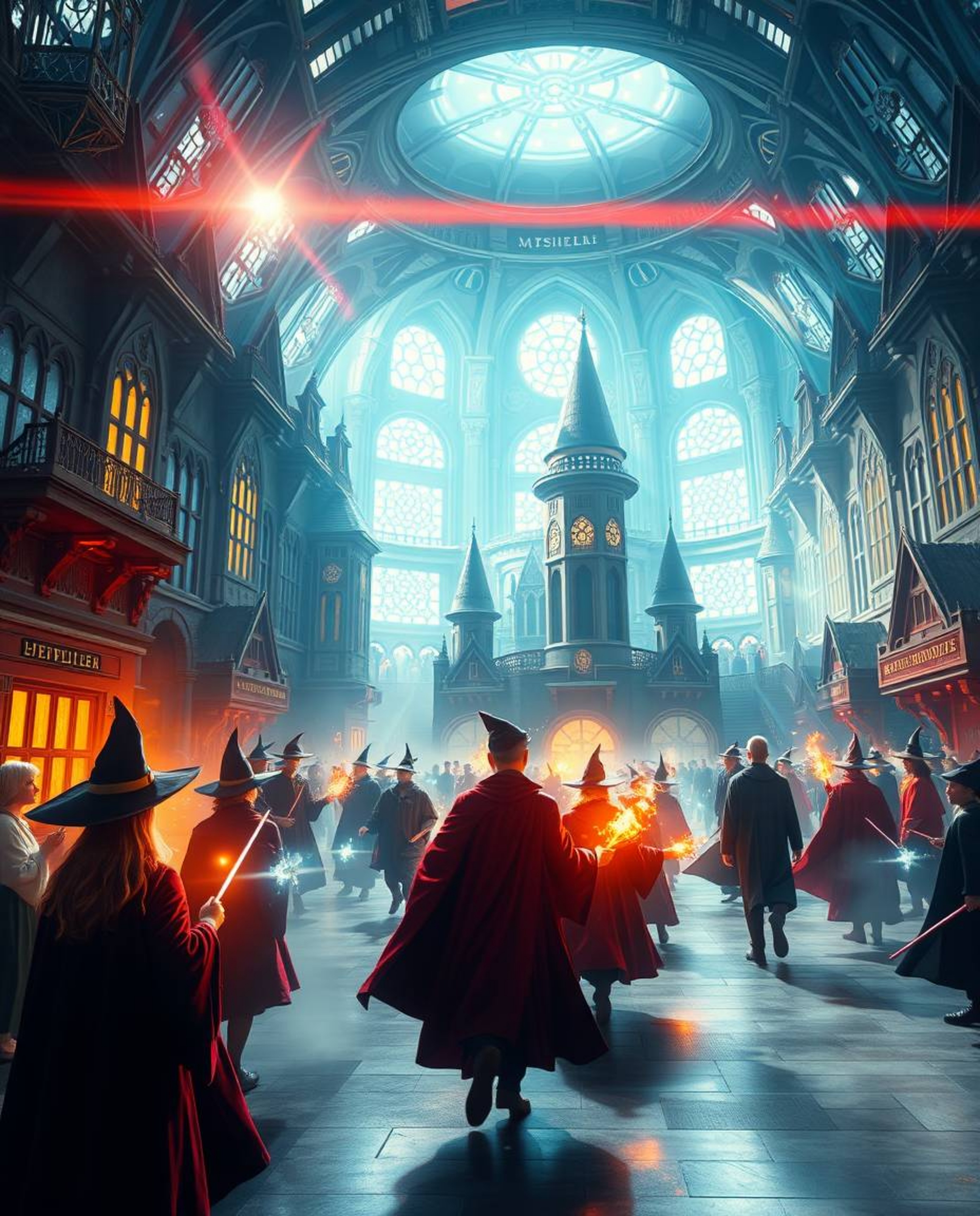 Experience a breathtaking, modern depiction of a magical school brimming with young wizards. This grand epic scene features m