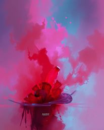 Explore the mesmerizing beauty of electric vivid colors and misty atmospheric digital sketches. These loose painterly strokes