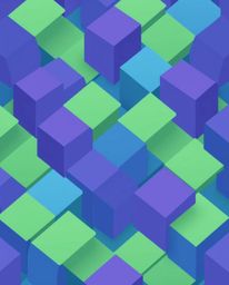 Download this high-resolution stock photo featuring a repetitive cube pattern in the style of Escher's impossible geometry. T