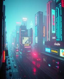 Experience a captivating visual journey through a futuristic city in glitch mode.  Witness dramatic cinematic scenes with iri