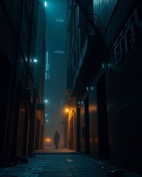 Experience a captivating scene of an epic scale, depicting a heroic modern future where eyes watch from the shadows of an all