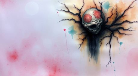 This collection showcases delicate watercolor paintings that delve into an eerie and creepy atmosphere. Featuring an iridesce