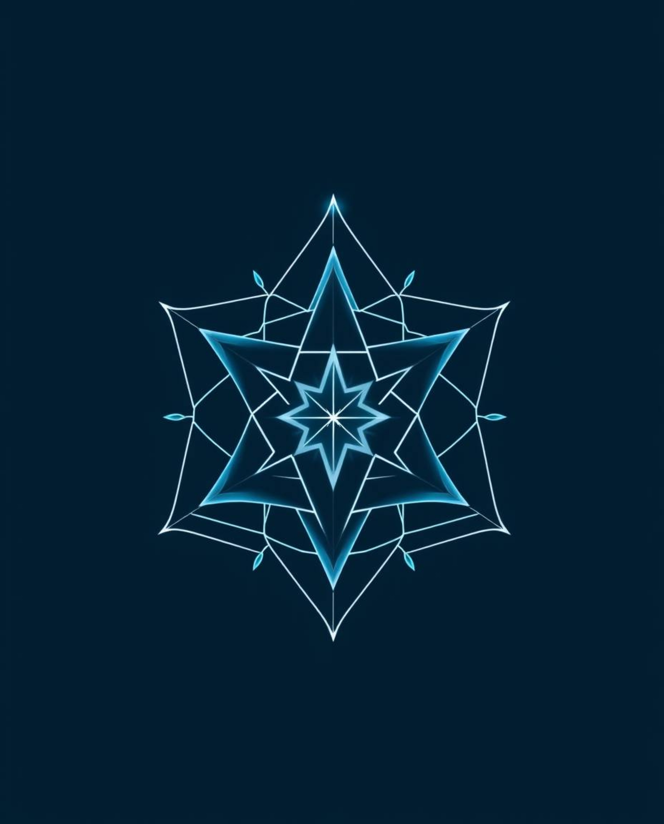 This geometric, ethereal logo design is perfect for a magical school filled with young wizards. It employs clean lines and ba