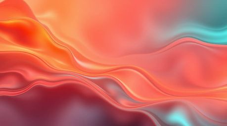 A stunning professional fine art photograph showcasing neon gradient textures flowing across a liquid surface.  This digital 