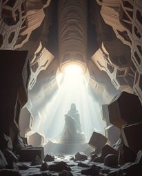 Explore a world where epic lens glow illuminates grand scenes of sculptural clay art. This collection blends abstract shapes 