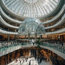 Experience the epitome of modern shopping at this massive glass and steel mall. Featuring a curated selection of high-end sto