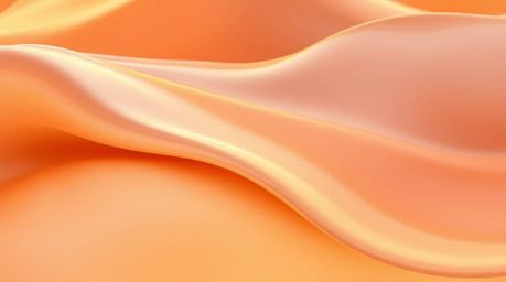 This artwork features a fluid abstract wave with a stunning gradient texture, bathed in the warm light of the golden hour.  A
