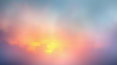Experience a mystic and enchanting environment bathed in a sunset gradient texture, where soft, dreamy colors create gentle c
