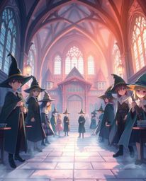 Experience a captivating isekai anime depicting a magical school brimming with young wizards. Immerse yourself in a soft, dre
