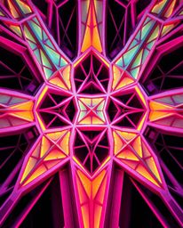 This striking architectural photograph features a low-angle perspective capturing a seamless geometric pattern of hexagons an