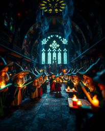 Explore the realms of extreme macro photography and creative light art, showcasing magical wizard schools filled with young w