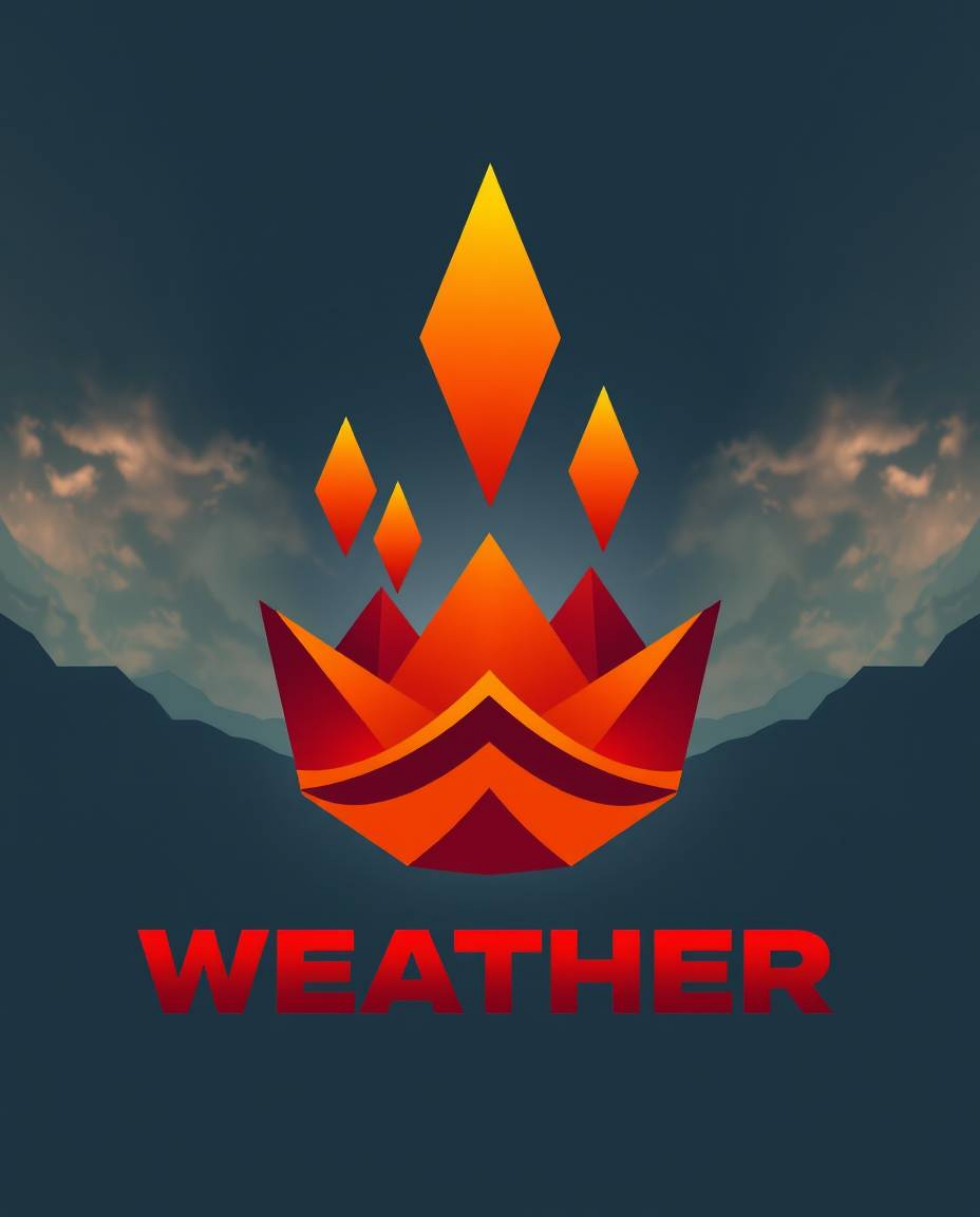 Explore captivating logo designs featuring intense weather themes, warm 3D shapes adorned with smooth gradient textures, and 