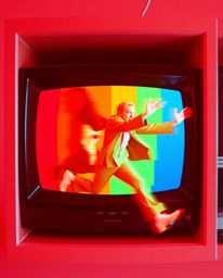 Explore a captivating collection of surreal infrared images featuring dynamic motion, retro TV screen glitches, and RGB separ