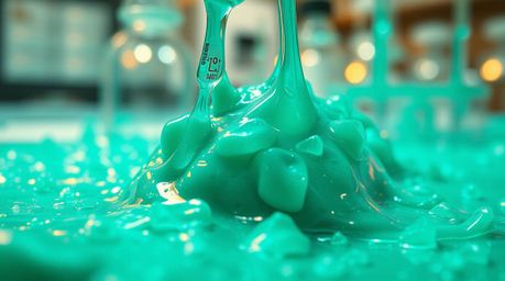 Explore an extreme macro close-up view of a slime-covered science lab, revealing intricate small subject details brought to l