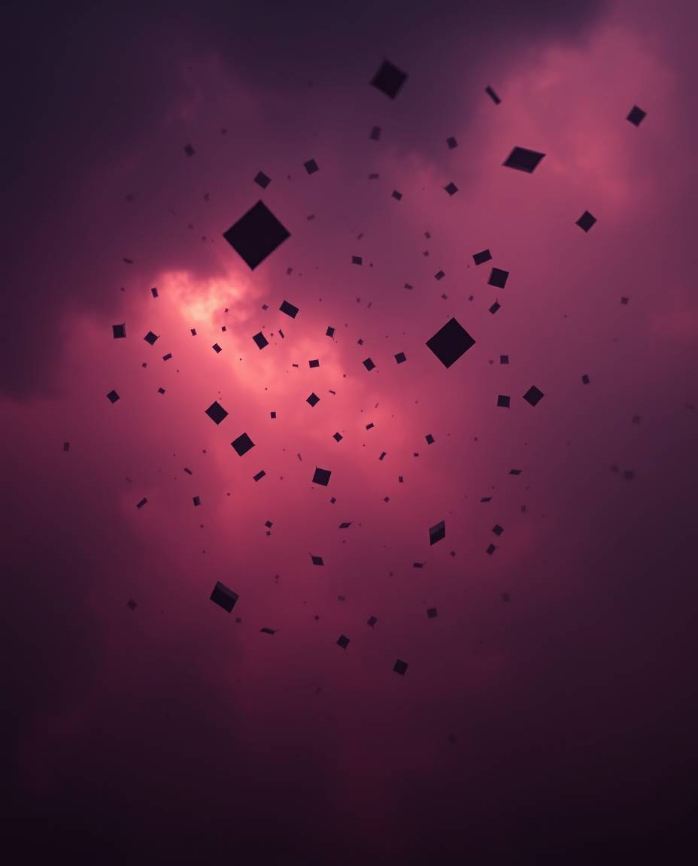 Explore captivating visuals with soft cinematic haze blending rich burgundy and deep blue hues. Witness a surreal storm where
