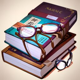 A nostalgic image featuring a stack of well-worn travel books, topped with a pair of reading glasses. This evokes a sense of