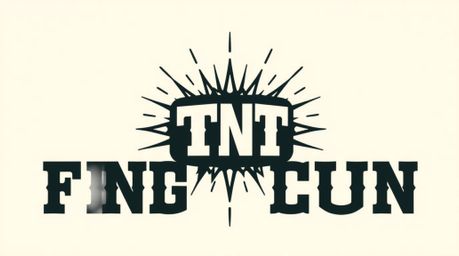 A unique geometric logo design inspired by the classic exploding TNT gag from the Wild West.  This clean and visually strikin