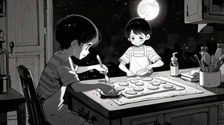 Step into a magical kitchen with this stunning, Pixar-style anime that tells the heartwarming story of a kid's unique friends