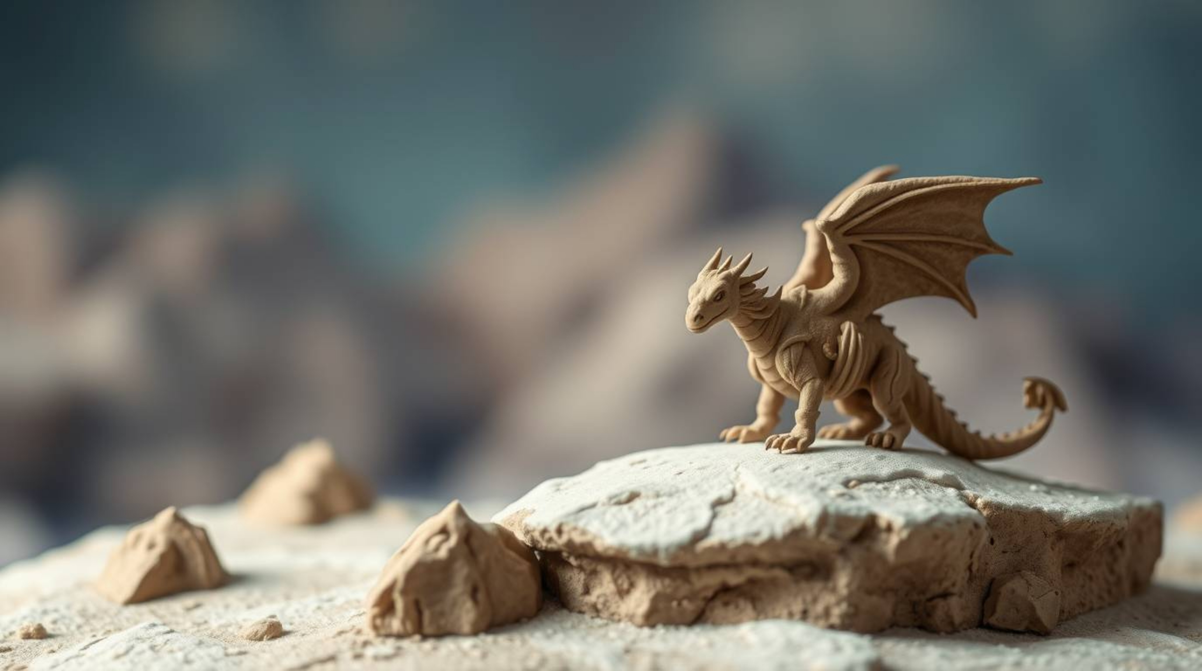 A captivating image depicting a dragon and its rider soaring above a majestic range of icy mountains.  The artwork features a