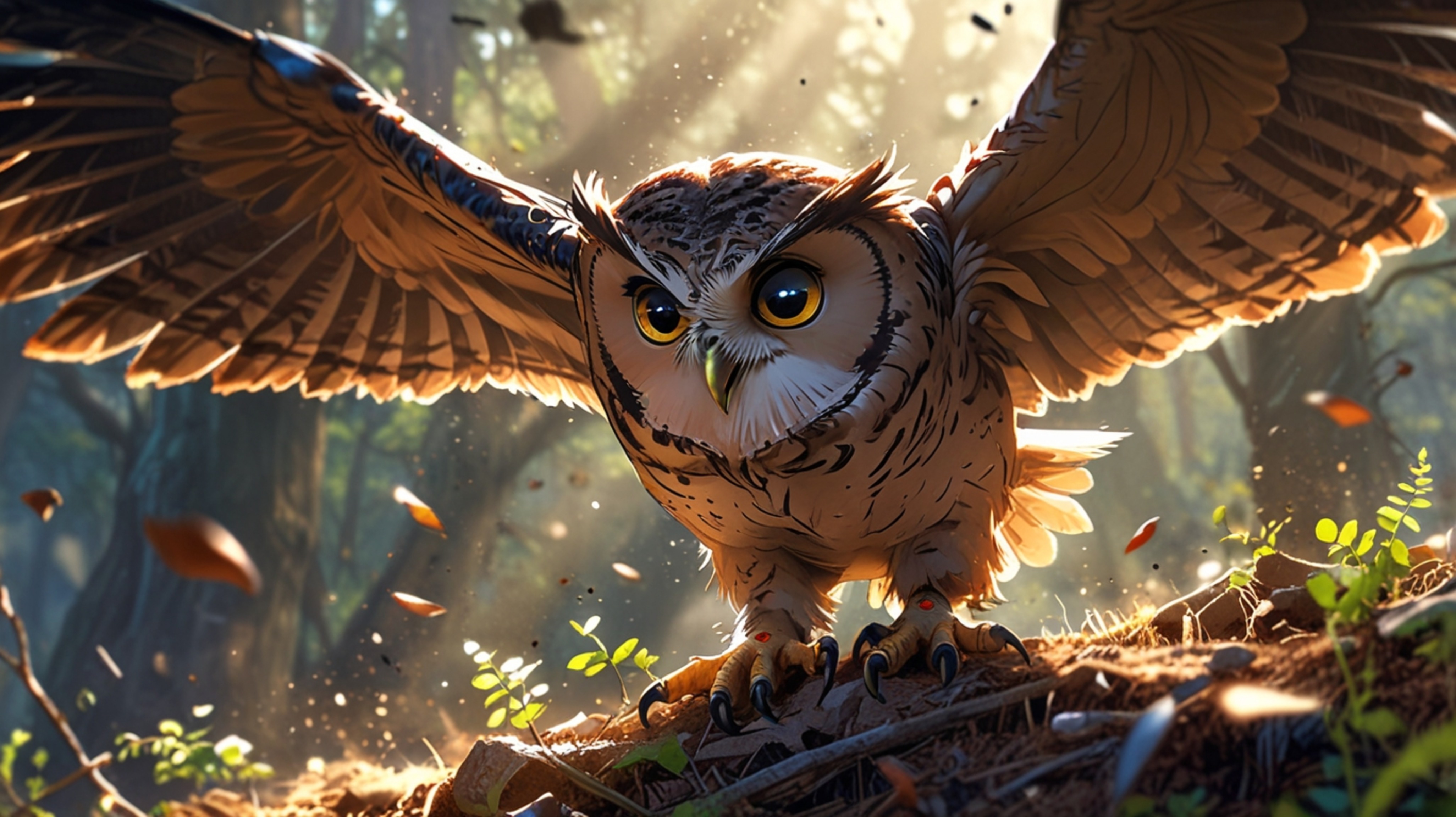 In a beautifully rendered scene, created with the emotional depth of Pixar and the expressive artistry of anime, the focus is