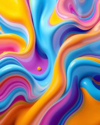 Explore vibrant and energetic 3D illustrations showcasing fluid shapes in high resolution, seamlessly morphing into each othe