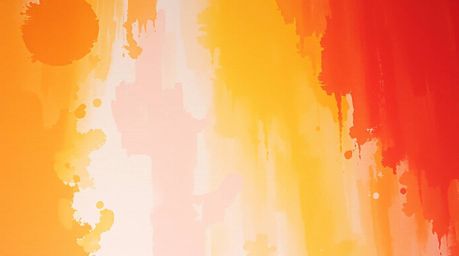 Explore a collection of bold acrylic paintings featuring abstract gradient backgrounds with a subtle paper grain texture. Emb