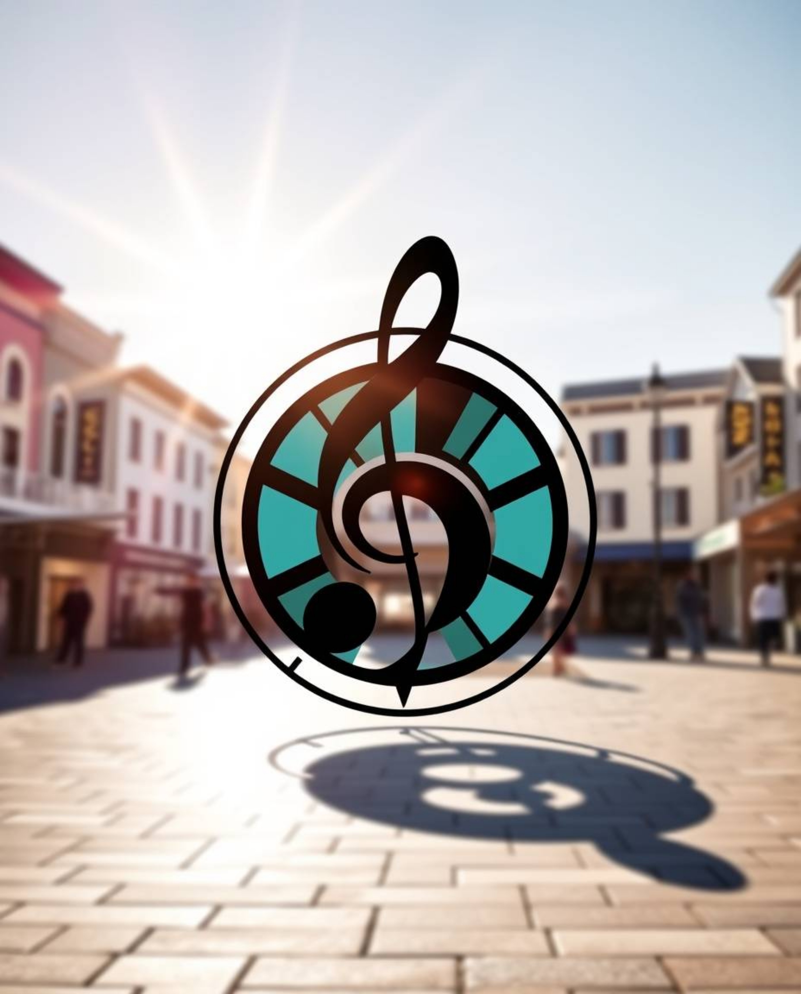 This collection features vibrant visuals including a musical number set in a bright town square and a striking logo design ch
