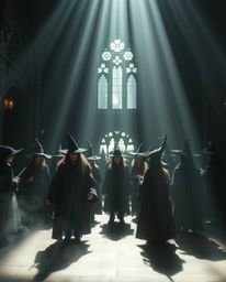 Discover a captivating magical school brimming with young wizards. Experience the ethereal spiritual atmosphere, enhanced by 