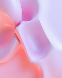 Explore a captivating high-resolution stock photo featuring a high-angle view of intricate 3D shapes adorned with a smooth gr