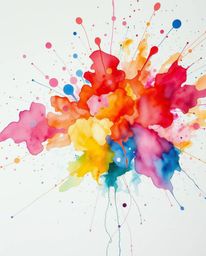 Explore a captivating realm of surreal art with this delicate watercolor painting rendered in intriguing infrared tones. Witn