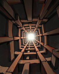 Explore the mesmerizing world of extreme macro photography combined with Escher-style impossible geometry in this digital ske