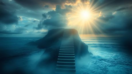 Experience a mystic and enchanting scene with a dreamlike atmosphere featuring gentle color contrasts and an ethereal quality