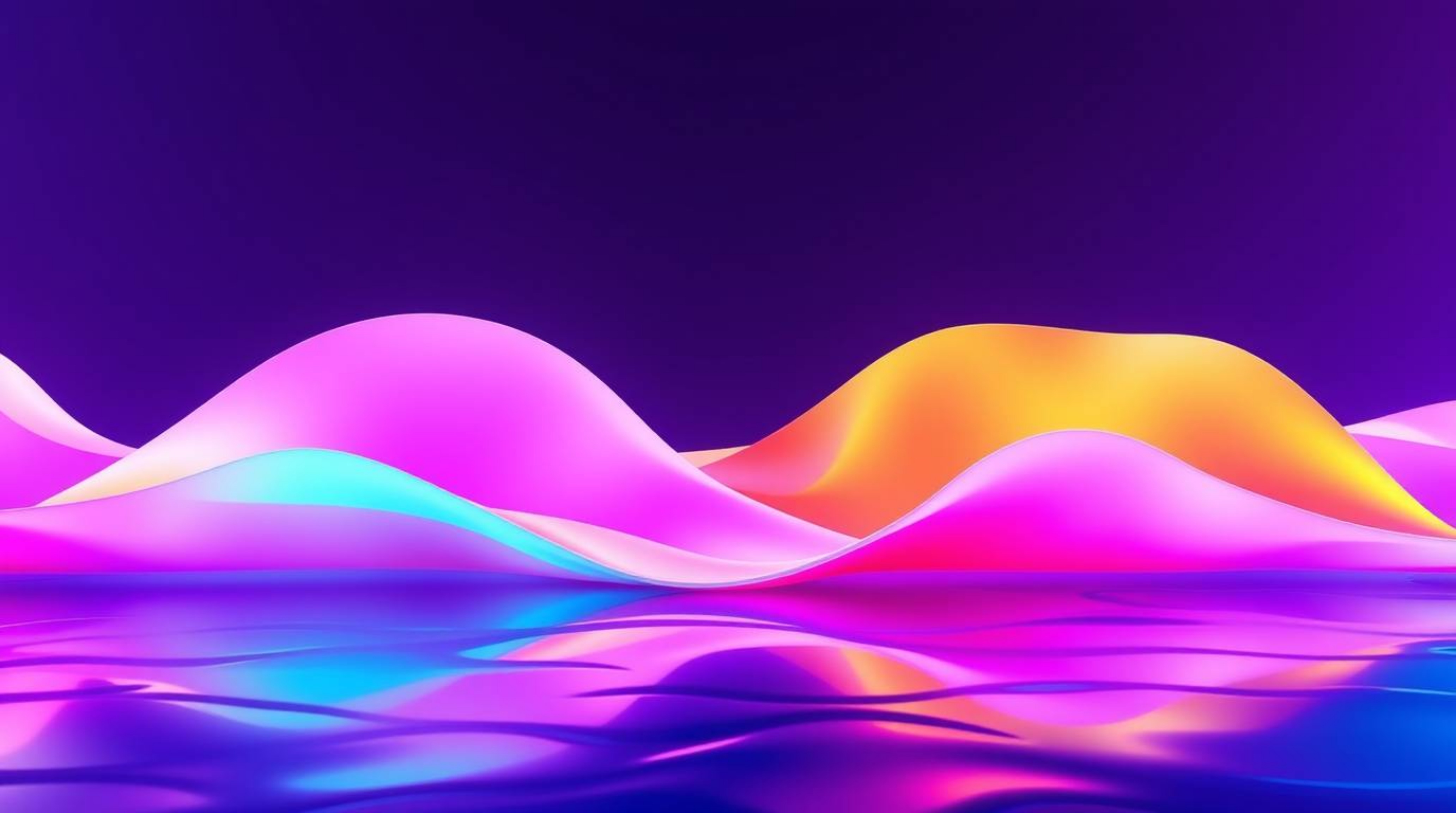 Explore a captivating digital art piece featuring a cute and charming origami-style representation of neon gradient textures 