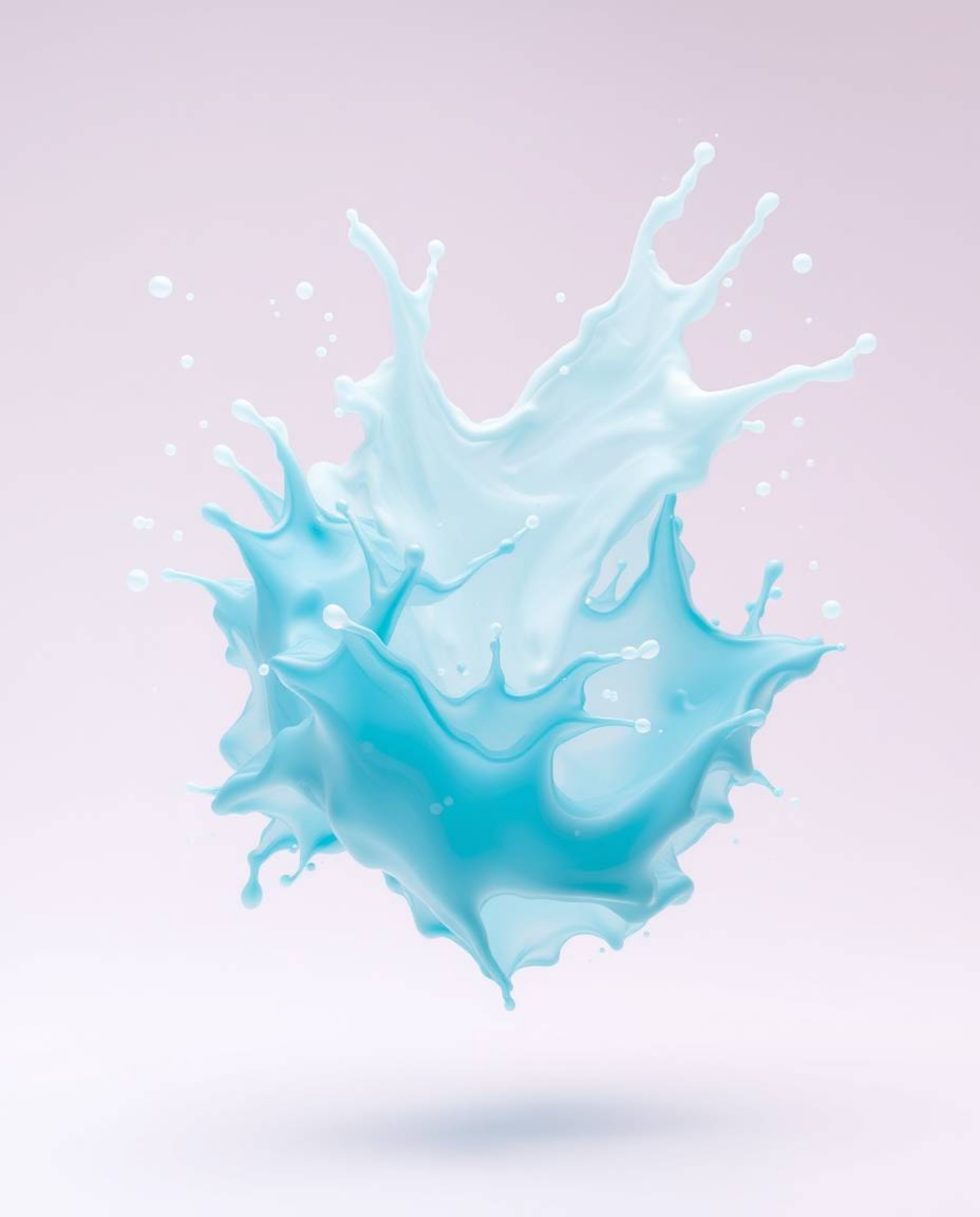 Capturing the ephemeral beauty of paint in motion, this artwork showcases an ethereal paint splash frozen mid-air using high-